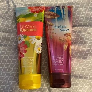 2 brand new bath and body works lotions